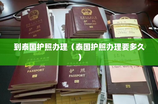 到泰国护照办理（泰国护照办理要多久）  第1张