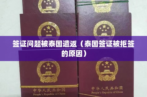 签证问题被泰国遣返（泰国签证被拒签的原因）  第1张