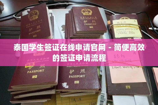 泰国学生签证在线申请官网 - 简便高效的签证申请流程