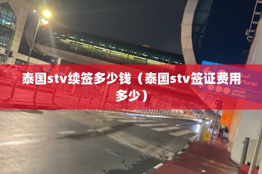 泰国stv续签多少钱（泰国stv签证费用多少）