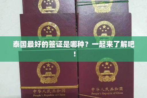 泰国更好的签证是哪种？一起来了解吧！