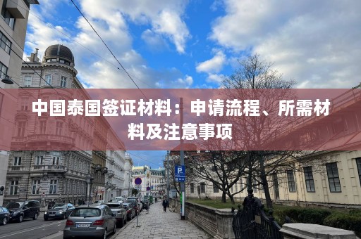 中国泰国签证材料：申请流程、所需材料及注意事项