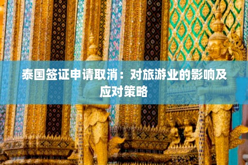 泰国签证申请取消：对旅游业的影响及应对策略