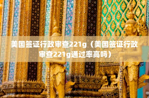 美国签证行政审查221g（美国签证行政审查221g通过率高吗）  第1张