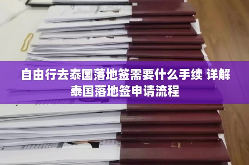 自由行去泰国落地签需要什么手续 详解泰国落地签申请流程  第1张