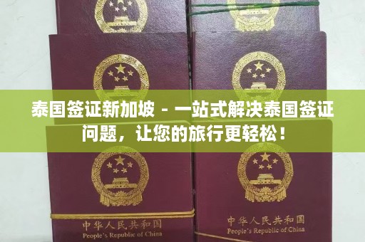 泰国签证新加坡 - 一站式解决泰国签证问题，让您的旅行更轻松！  第1张