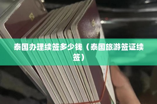 泰国办理续签多少钱（泰国旅游签证续签）  第1张