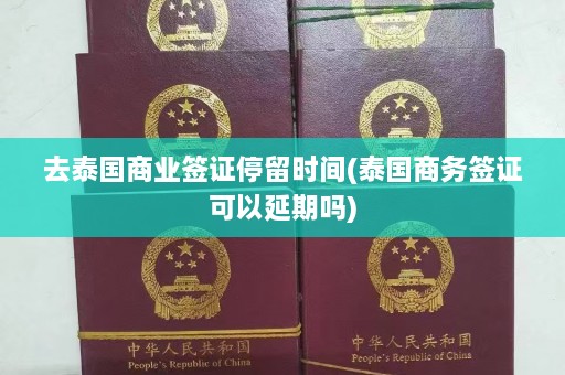 去泰国商业签证停留时间(泰国商务签证可以延期吗)  第1张