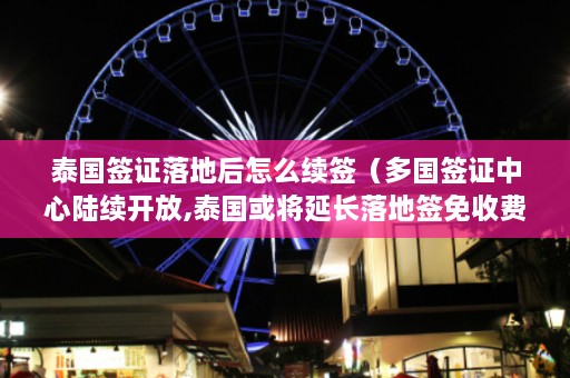 泰国签证落地后怎么续签（多国签证中心陆续开放,泰国或将延长落地签免收费措施）  第1张