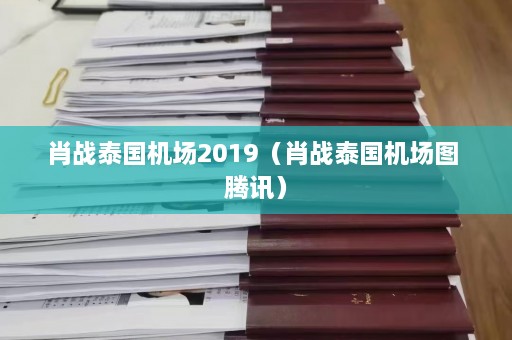 肖战泰国机场2019（肖战泰国机场图 腾讯）  第1张