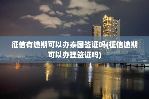 征信有逾期可以办泰国签证吗(征信逾期可以办理签证吗)  第1张