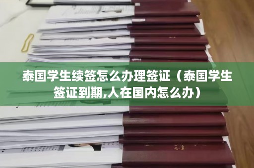 泰国学生续签怎么办理签证（泰国学生签证到期,人在国内怎么办）  第1张