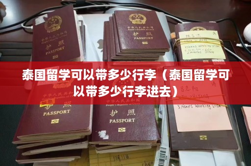 泰国留学可以带多少行李（泰国留学可以带多少行李进去）  第1张