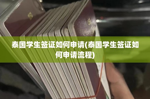 泰国学生签证如何申请(泰国学生签证如何申请流程)  第1张