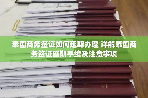 泰国商务签证如何延期办理 详解泰国商务签证延期手续及注意事项  第1张