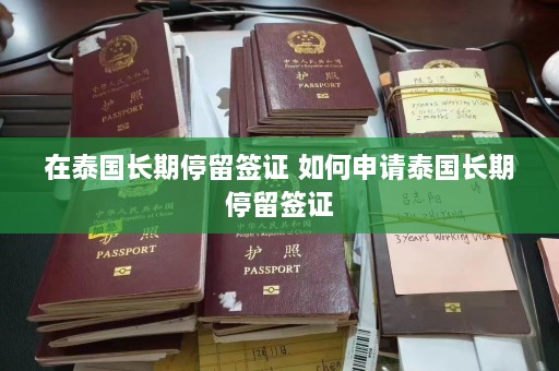 在泰国长期停留签证 如何申请泰国长期停留签证