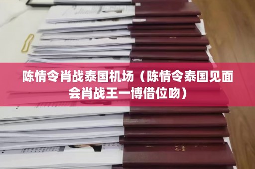 陈情令肖战泰国机场（陈情令泰国见面会肖战王一博借位吻）