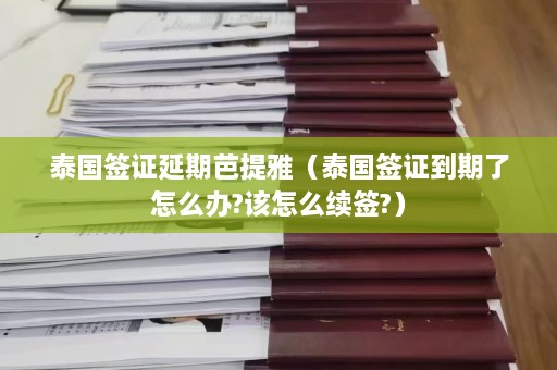 泰国签证延期芭提雅（泰国签证到期了怎么办?该怎么续签?）  第1张