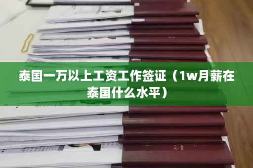 泰国一万以上工资工作签证（1w月薪在泰国什么水平）  第1张