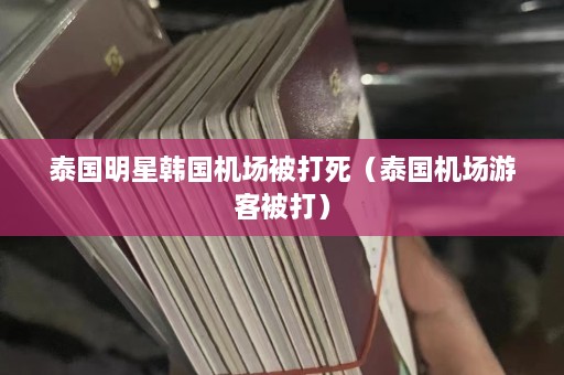 泰国明星韩国机场被打死（泰国机场游客被打）  第1张