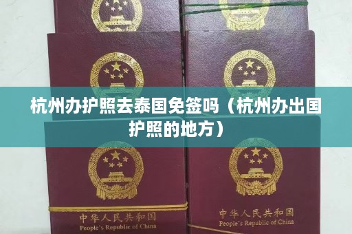 杭州办护照去泰国免签吗（杭州办出国护照的地方）  第1张