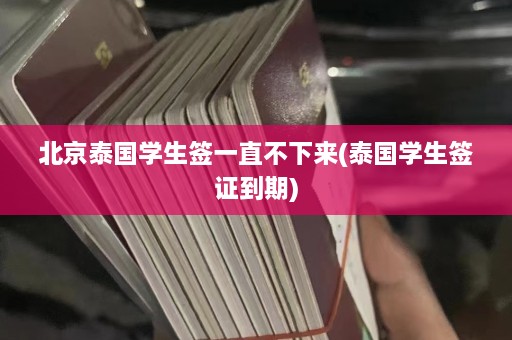 北京泰国学生签一直不下来(泰国学生签证到期)  第1张