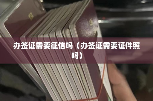 办签证需要征信吗（办签证需要证件照吗）  第1张