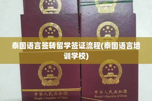 泰国语言签转留学签证流程(泰国语言培训学校)