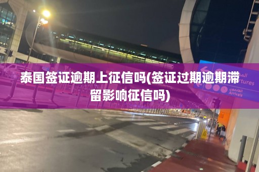 泰国签证逾期上征信吗(签证过期逾期滞留影响征信吗)  第1张