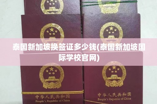 泰国新加坡换签证多少钱(泰国新加坡国际学校官网)  第1张