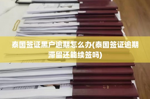 泰国签证黑户逾期怎么办(泰国签证逾期滞留还能续签吗)  第1张