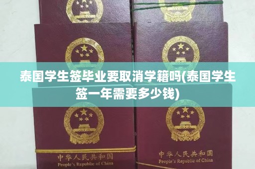 泰国学生签毕业要取消学籍吗(泰国学生签一年需要多少钱)  第1张