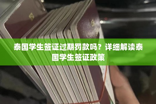 泰国学生签证过期罚款吗？详细解读泰国学生签证政策  第1张