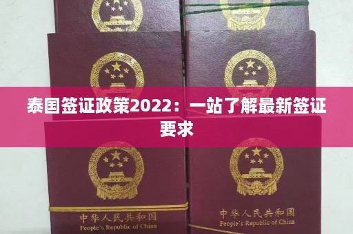 泰国签证政策2022：一站了解最新签证要求  第1张