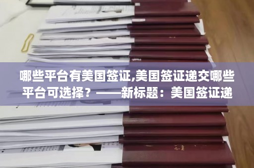 哪些平台有美国签证,美国签证递交哪些平台可选择？——新标题：美国签证递交平台选择指南  第1张