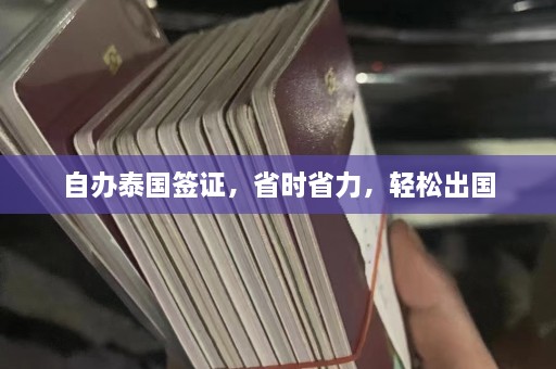 自办泰国签证，省时省力，轻松出国  第1张