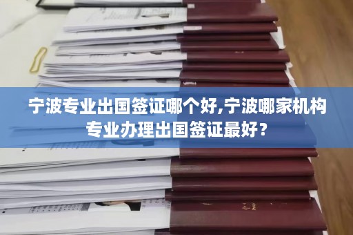 宁波专业出国签证哪个好,宁波哪家机构专业办理出国签证更好？