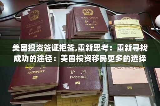 美国投资签证拒签,重新思考：重新寻找成功的途径：美国投资移民更多的选择