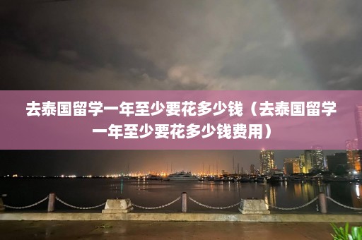 去泰国留学一年至少要花多少钱（去泰国留学一年至少要花多少钱费用）