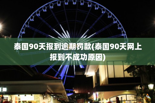 泰国90天报到逾期罚款(泰国90天网上报到不成功原因)