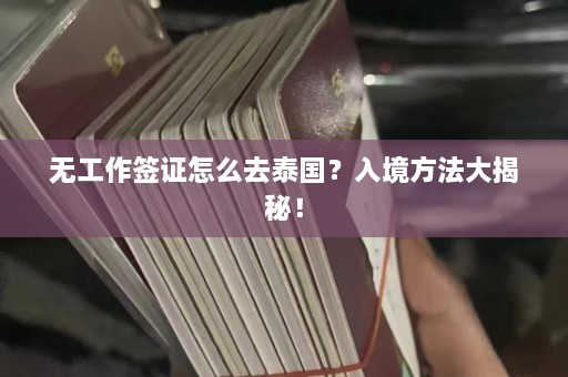 无工作签证怎么去泰国？入境 *** 大揭秘！  第1张