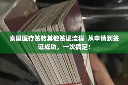 泰国医疗签转其他签证流程  从申请到签证成功，一次搞定！ 第1张