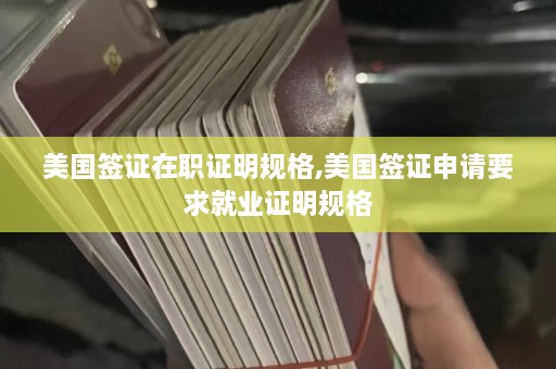 美国签证在职证明规格,美国签证申请要求就业证明规格  第1张