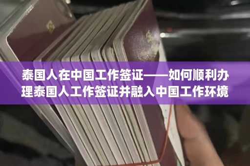 泰国人在中国工作签证——如何顺利办理泰国人工作签证并融入中国工作环境  第1张