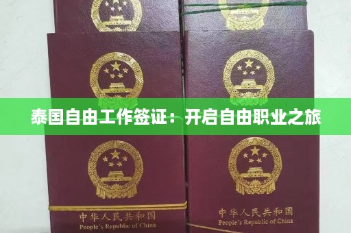 泰国自由工作签证：开启自由职业之旅  第1张