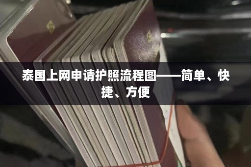 泰国上网申请护照流程图——简单、快捷、方便  第1张