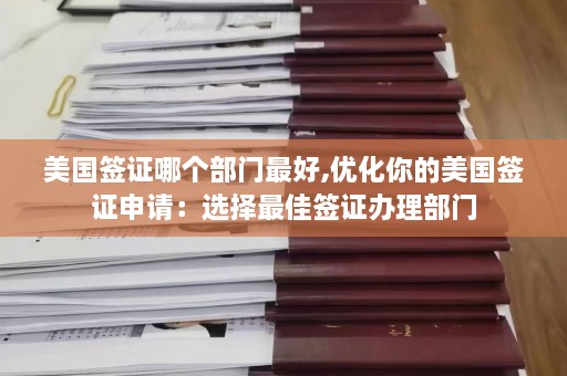 美国签证哪个部门更好,优化你的美国签证申请：选择更佳签证办理部门  第1张