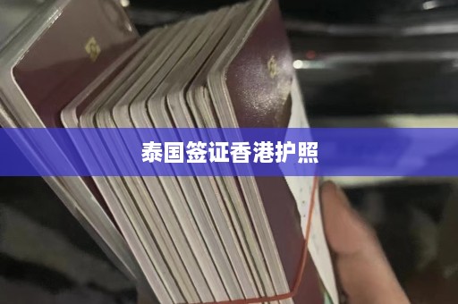 泰国签证香港护照  第1张