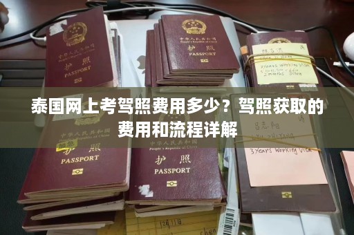 泰国网上考驾照费用多少？驾照获取的费用和流程详解