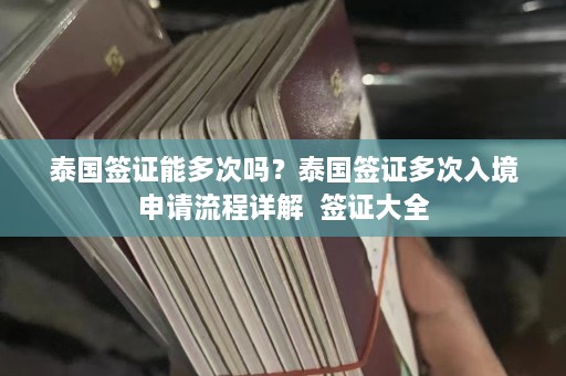 泰国签证能多次吗？泰国签证多次入境申请流程详解  签证大全 第1张